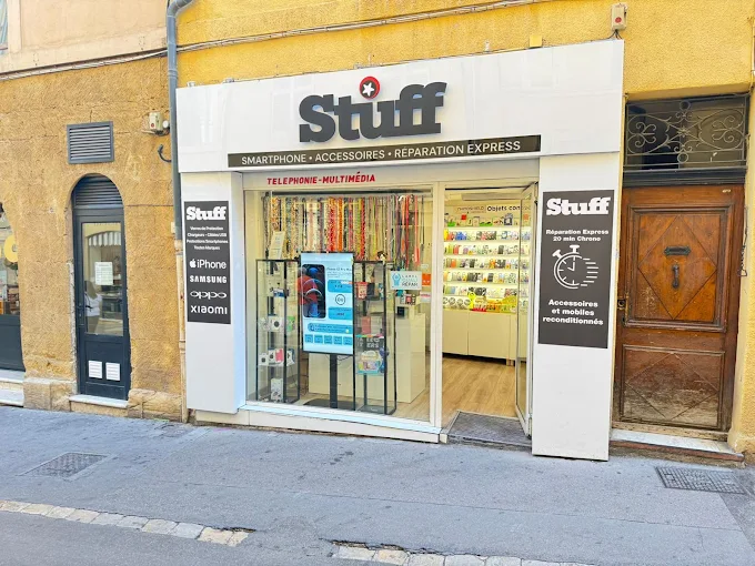 Façade de la boutique STUFF rue Espariat à Aix-en-Provence